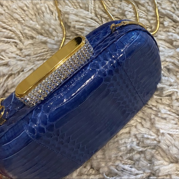 franchi Handbags - Evening bag/clutch with golf hardware new